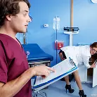 Rikki Six in 'Peeping Nurse Learns a Lesson'