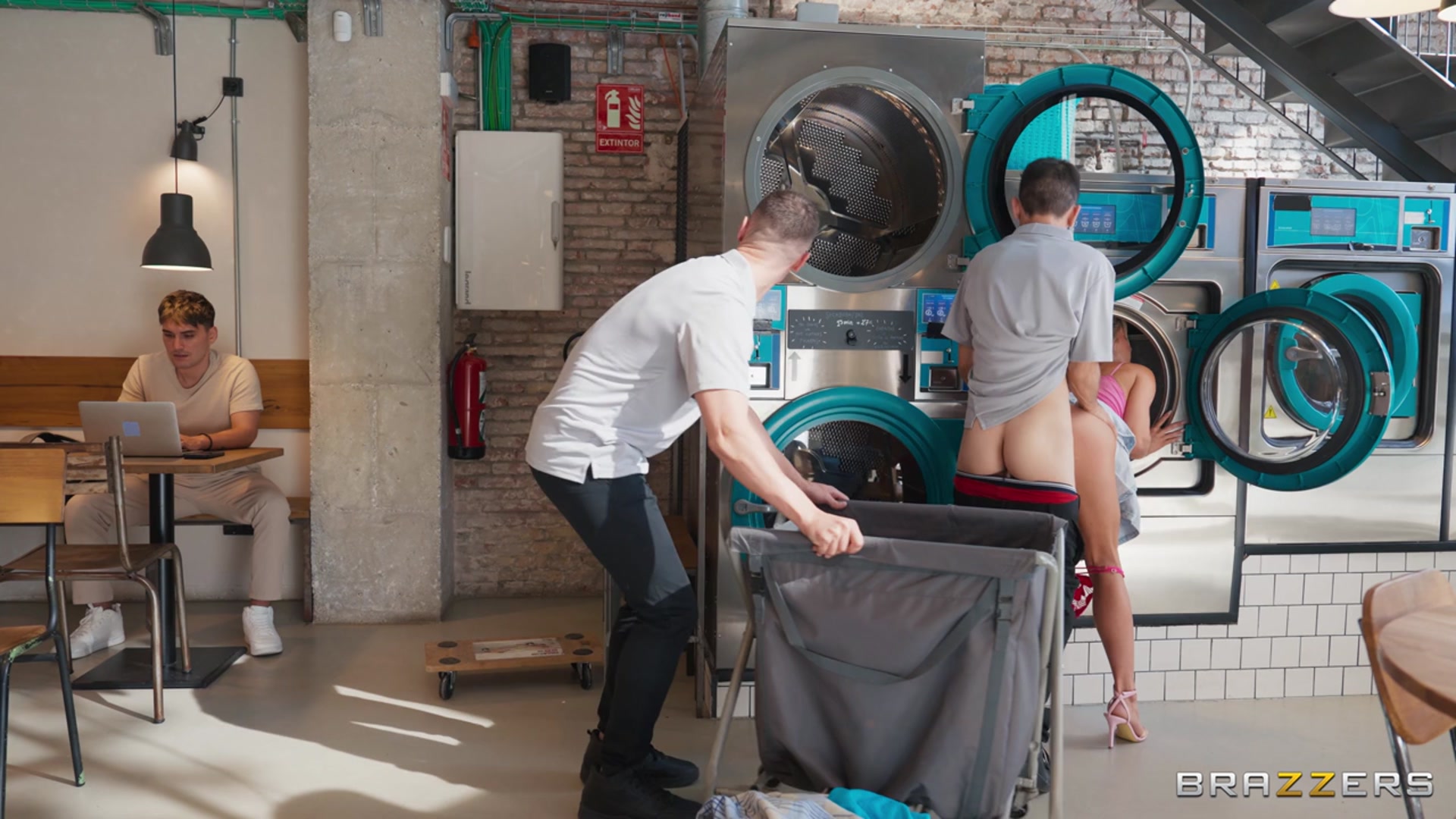 Double Loading The Laundromat Milf