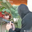 Gabriella in 'Held at cock point'