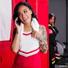 Honey Gold in 'Fucking The Locker Room Perv'
