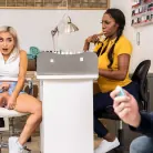 Avery Black in 'Sneaky Vibrator Leads To Salon Sex'