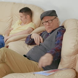 Sneaky Senior Semen Sampling Shoe-Sniffer