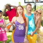 Rosalyn Sphinx in 'Dunkin' On The Neighborhood MILF and Lesbian's 1st Cock'