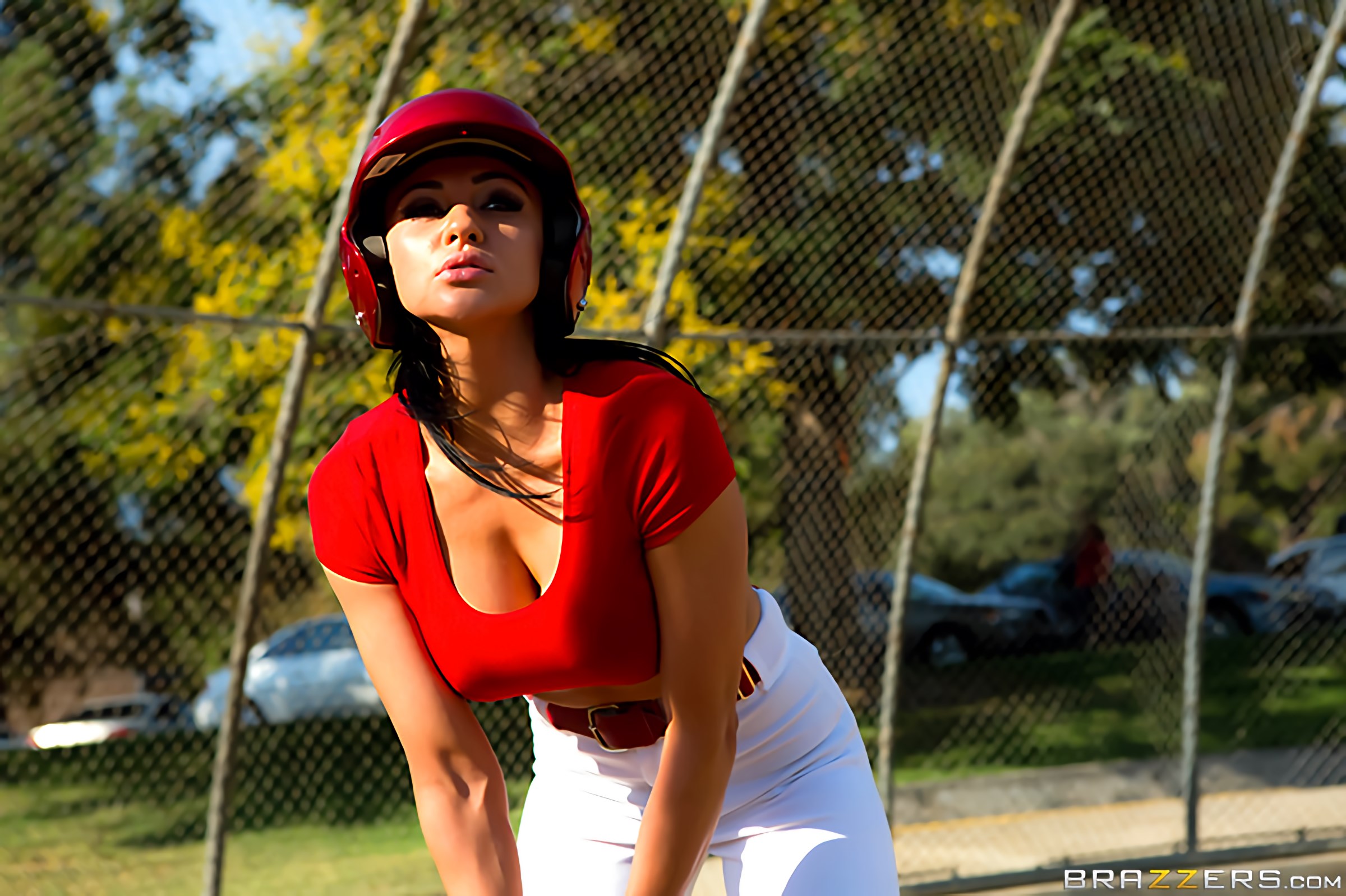 Audrey Gets the Batter Up