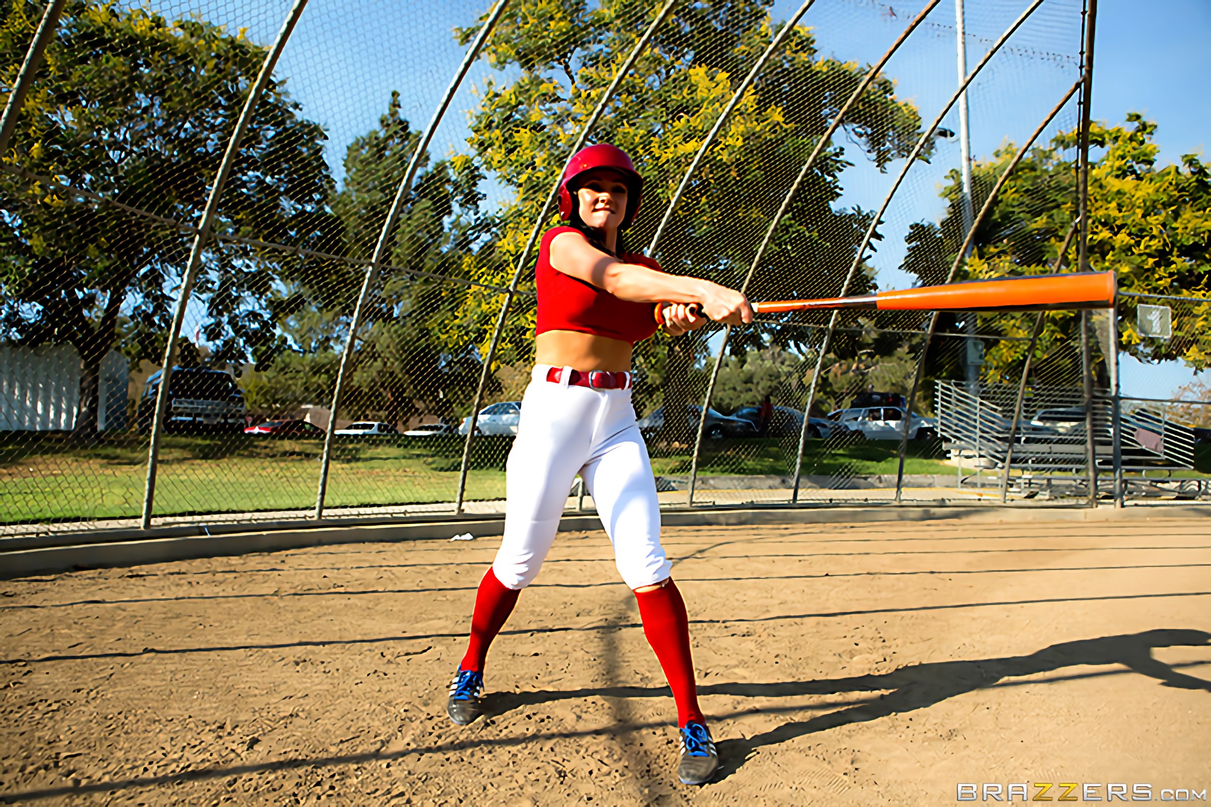 Audrey Gets the Batter Up