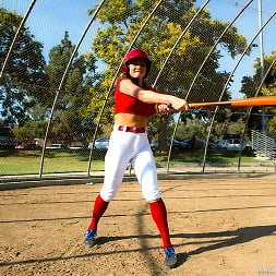 Audrey Gets the Batter Up