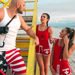 Horny Lifeguards Share A Cock
