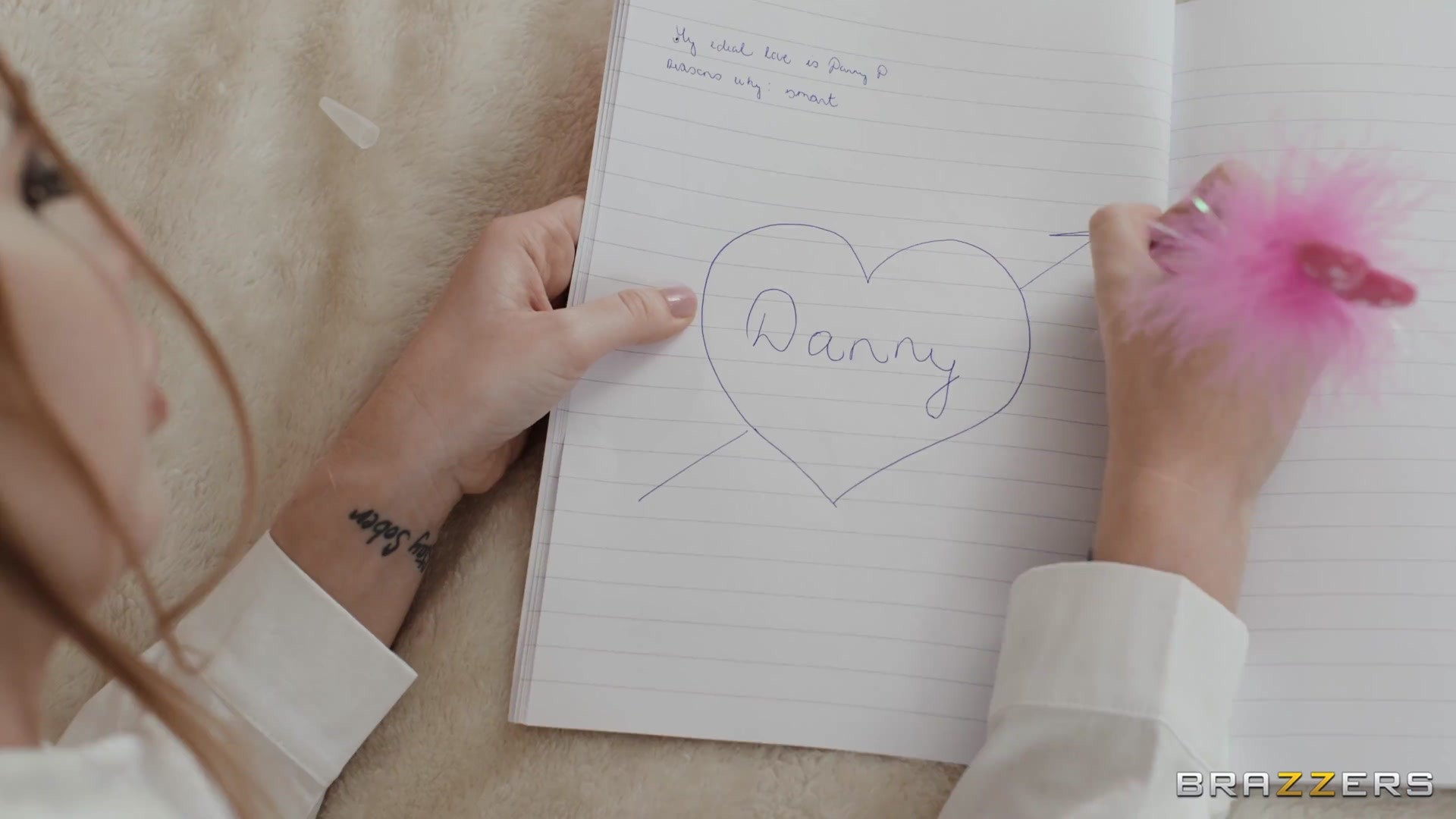 College Cutie Takes Lewd Notes